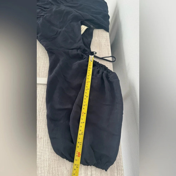 Anthropologie Carina Open-Shoulder Dress Moulinette Soeurs Black Size Small - Picture 5 of 10